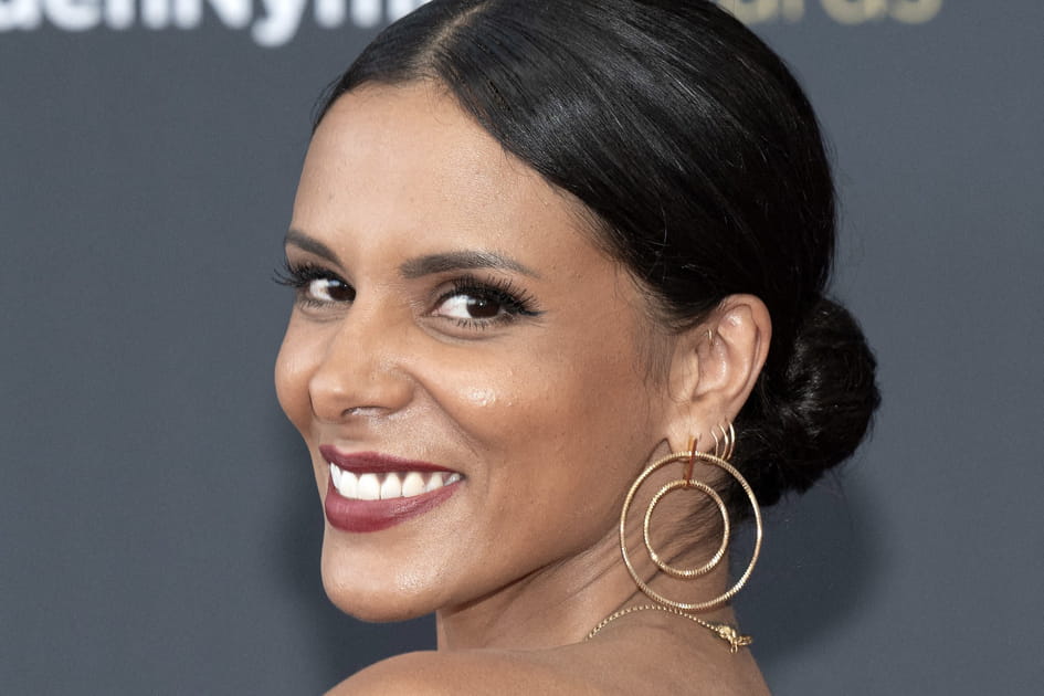 Shy'm, pimpante avec son chignon