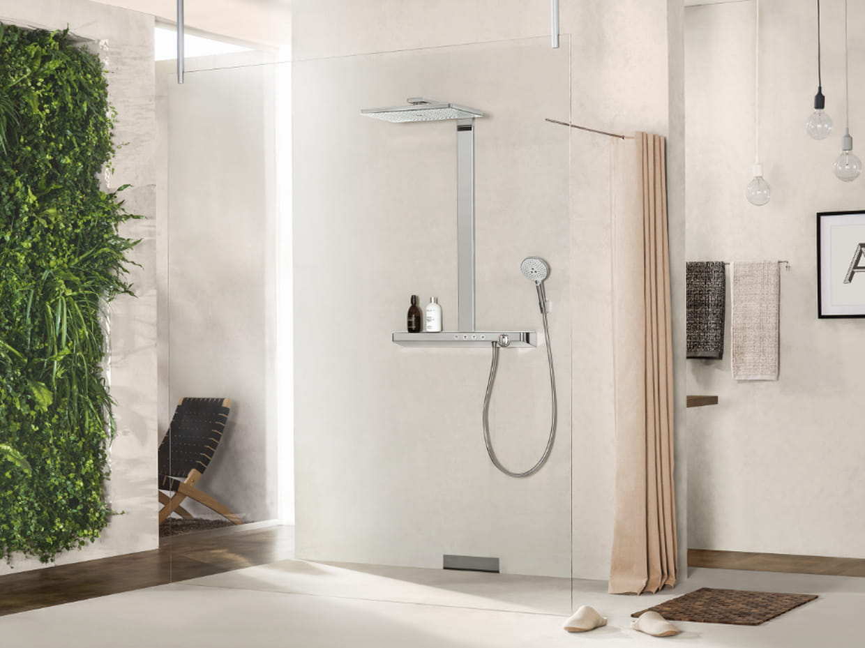 Pommeau Rainmaker Select pour douche à l'italienne de Hansgrohe