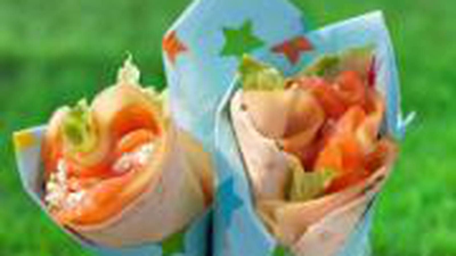 Wrap truite et fromage blanc