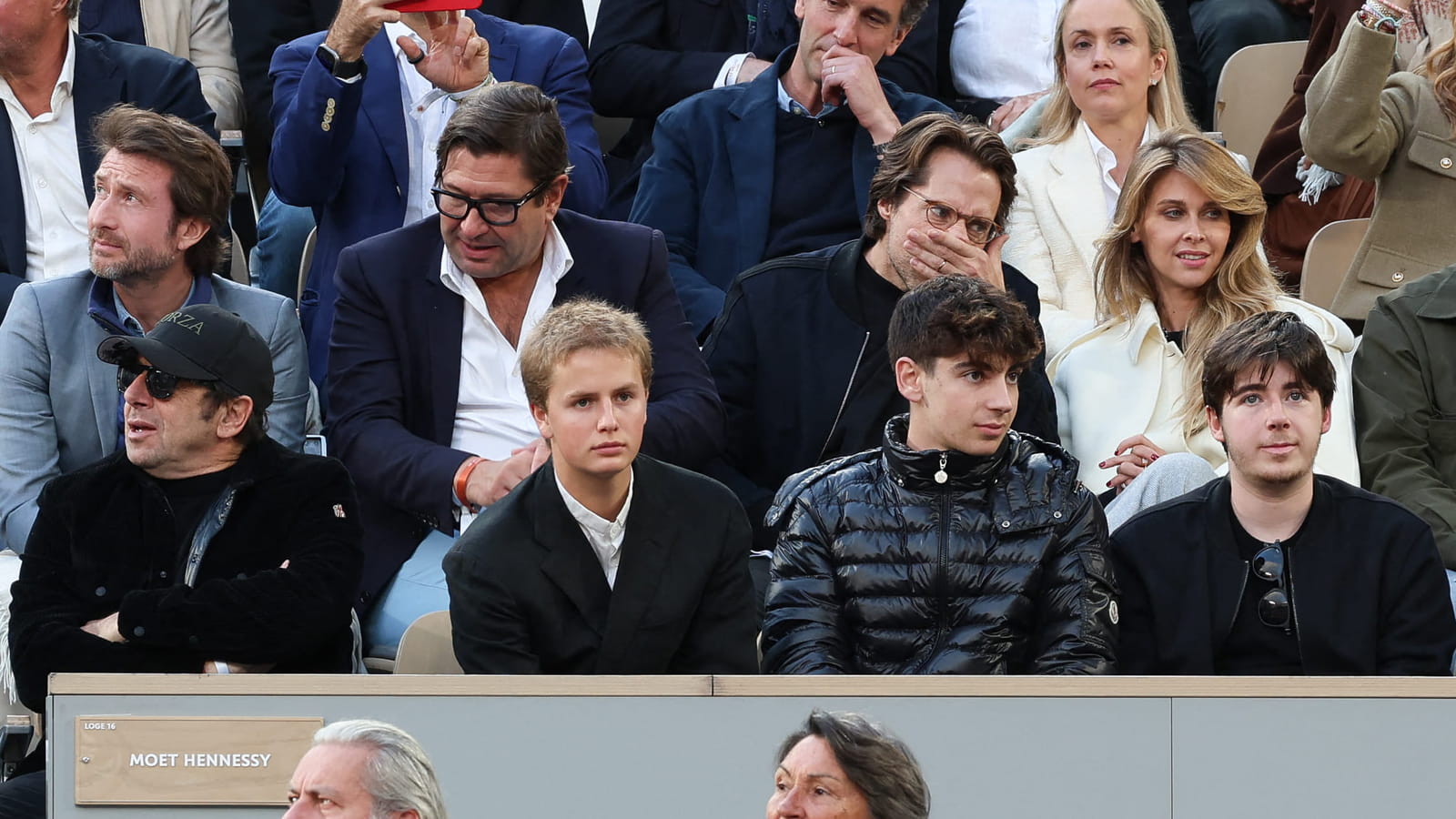 Patrick Bruel, ses fils Oscar et Léon