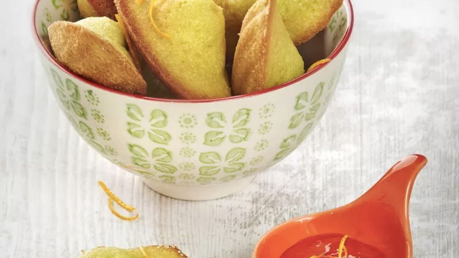 Madeleines au thé matcha