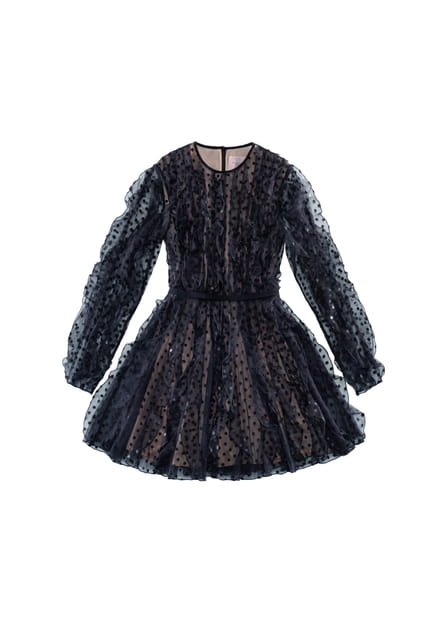 Robe noire courte collection Giambattista Valli x H&M hiver