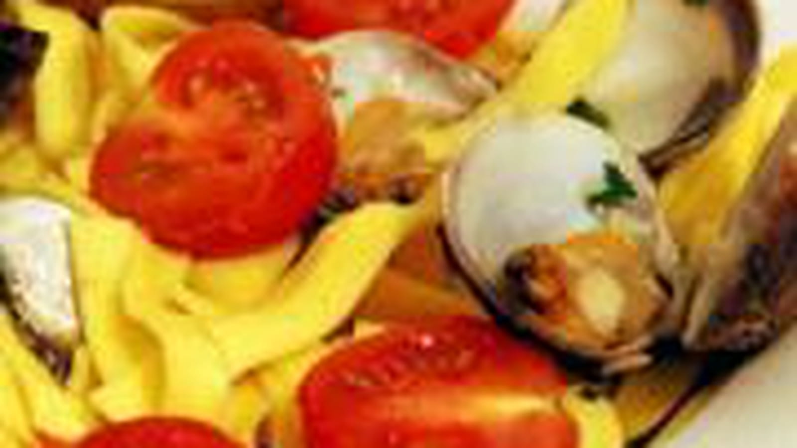 Pâtes fraîches aux palourdes et tomates cerise