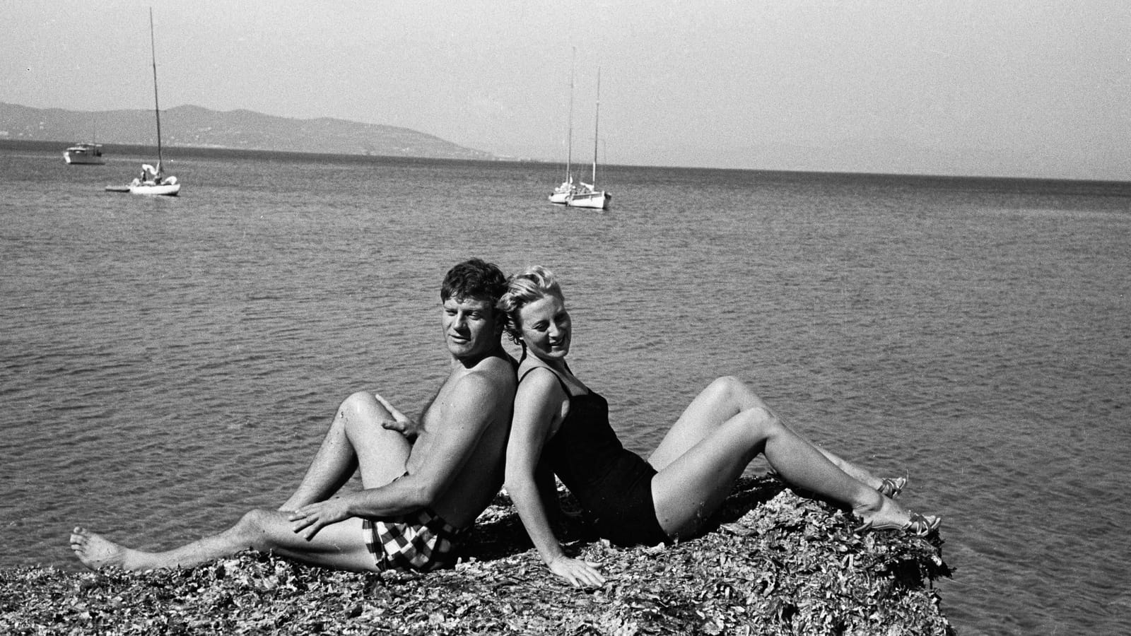 Rocher à deux et French Riviera avec Henri Vidal, 1958