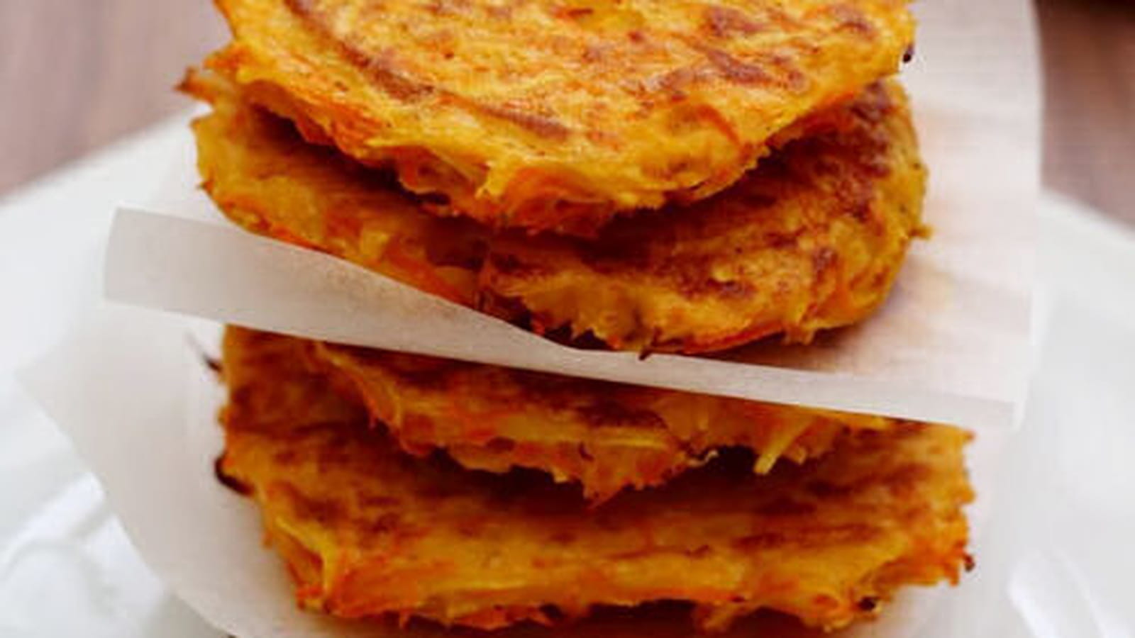 Galettes à la carotte, panais et cumin