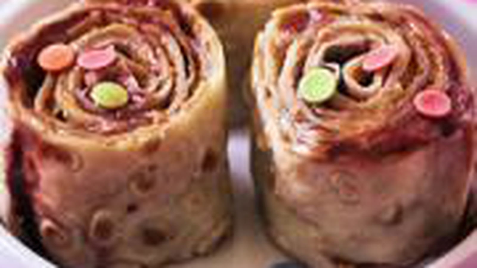 Crêpes roulées à la Confiture