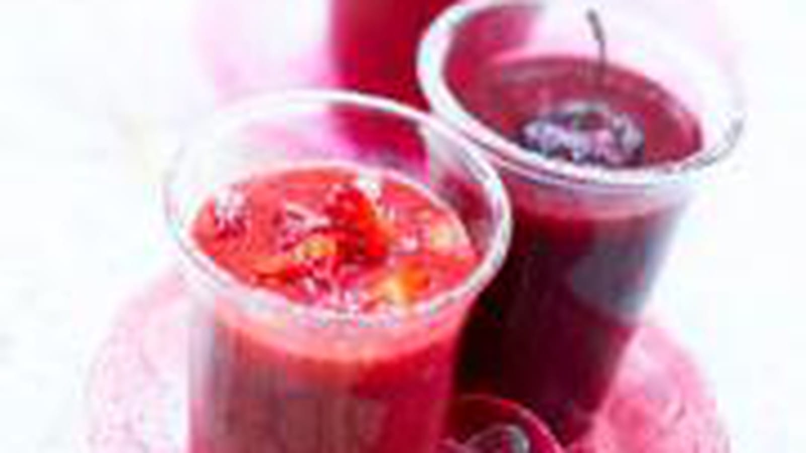 Gaspachos de fruits rouges