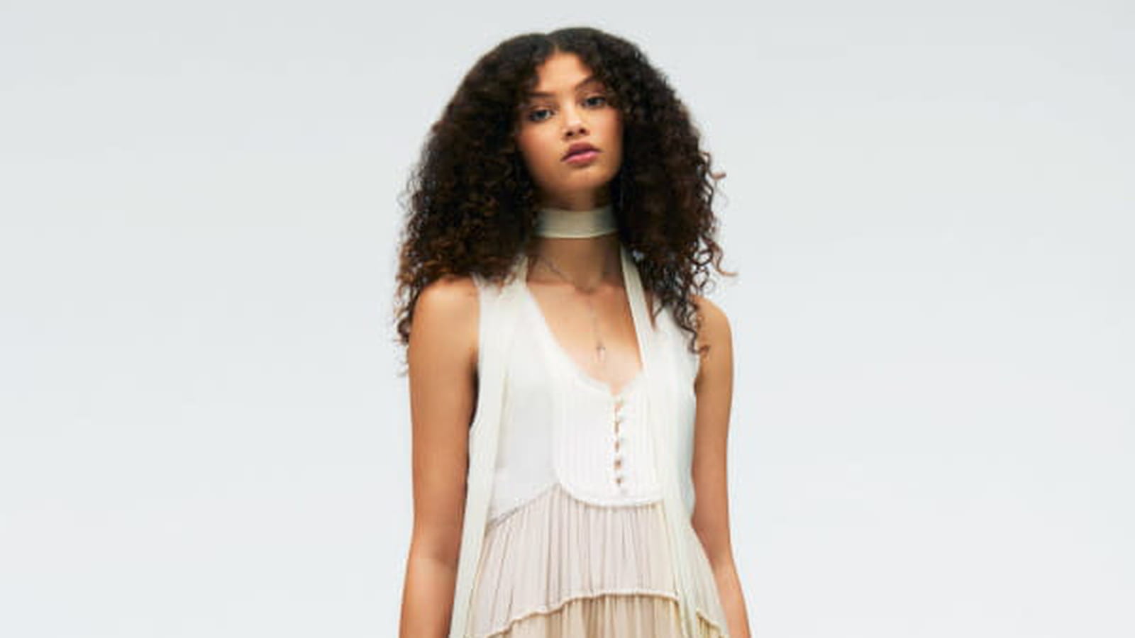 Robe en soie Zara