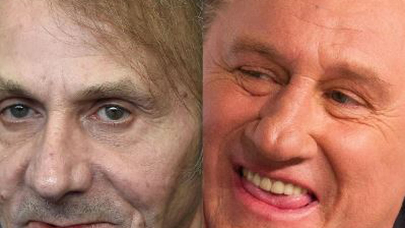 Michel Houellebecq et Gérard Depardieu 