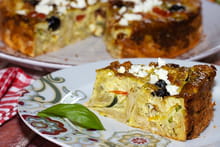 Tarte tourbillon à la pâte filo estivale, courgettes, tomates et feta : Etape 1