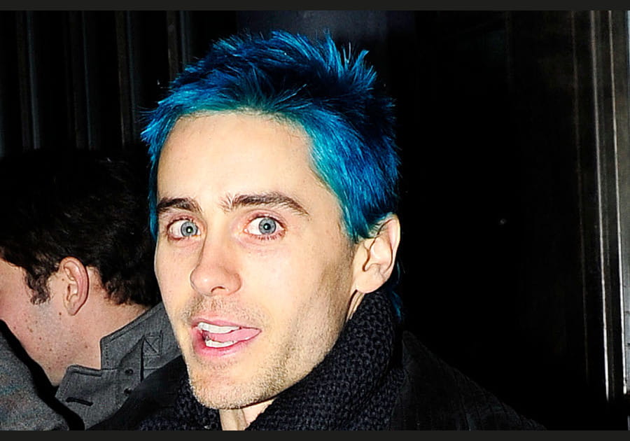 La chevelure bleue de Jared Leto