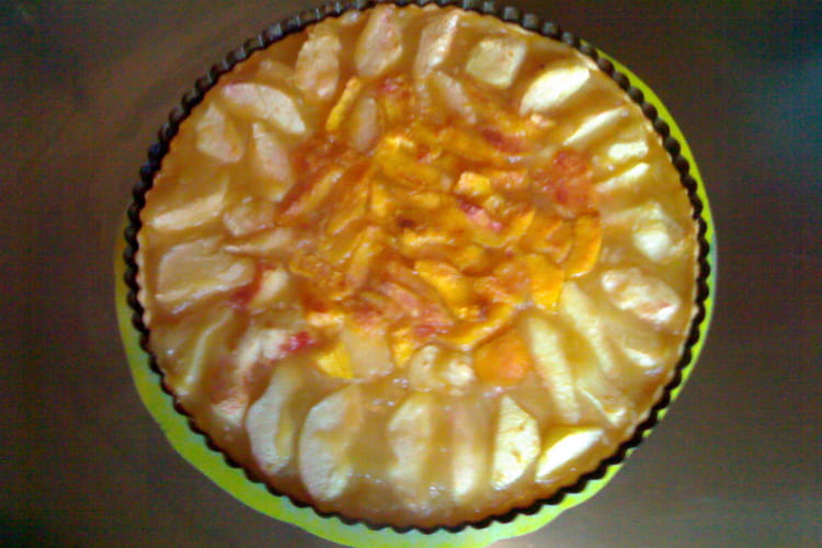 Recette de Tarte compote de pommevanille et nectarines
