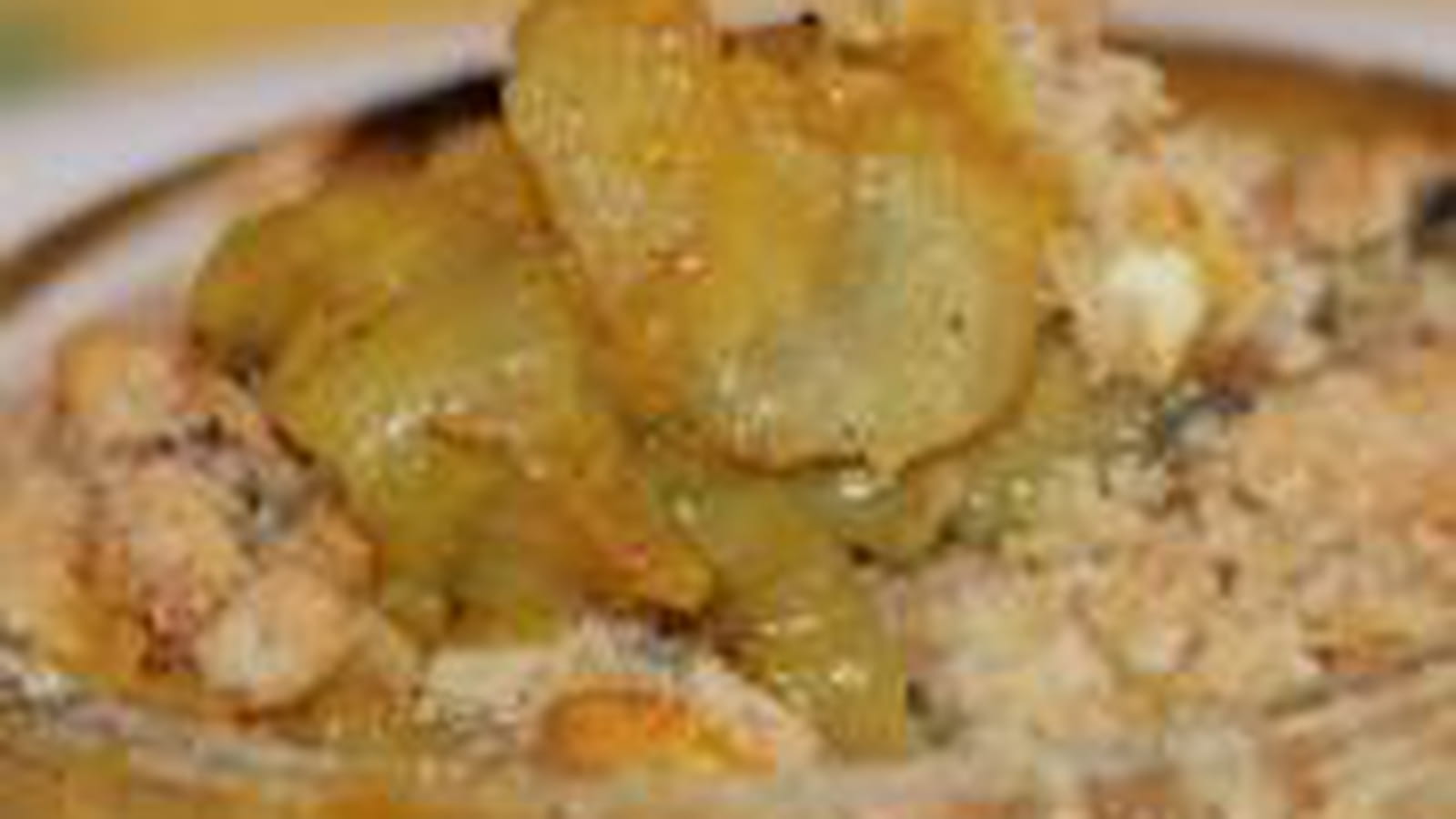 Crumble d'endives, pommes et chèvre au curry