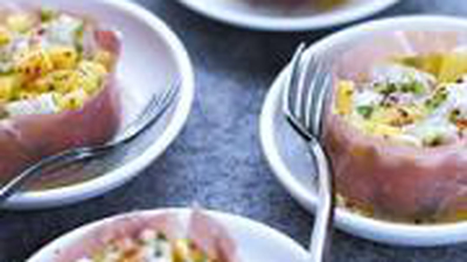 Tartare de daurade royale au melon et au jambon cru Aoste