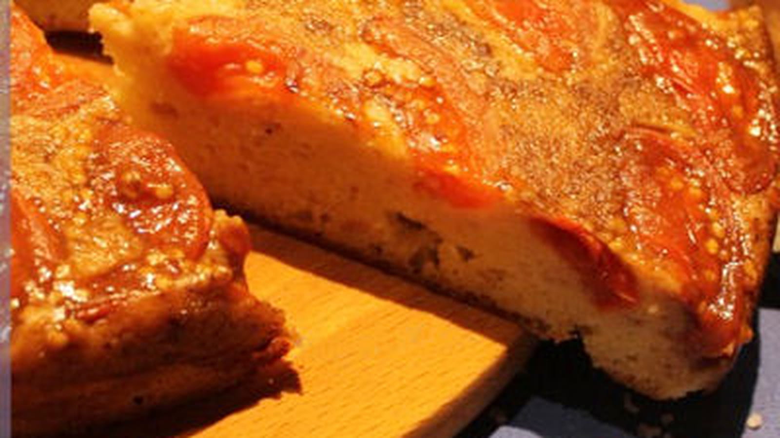 Gâteau renversé tomates et thon  