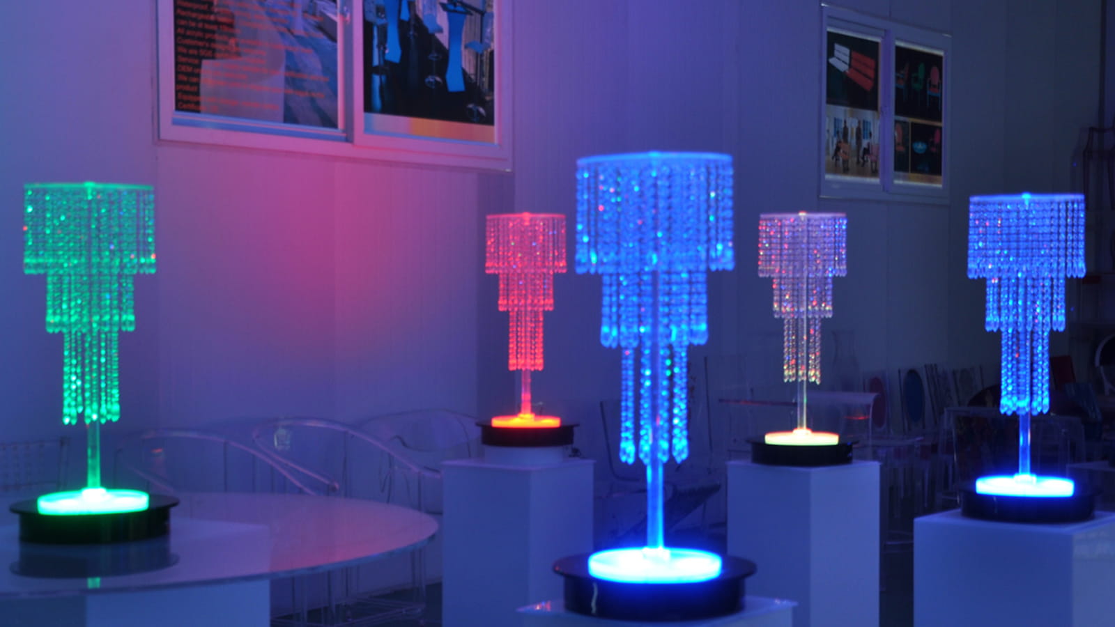 Des lustres lumineux