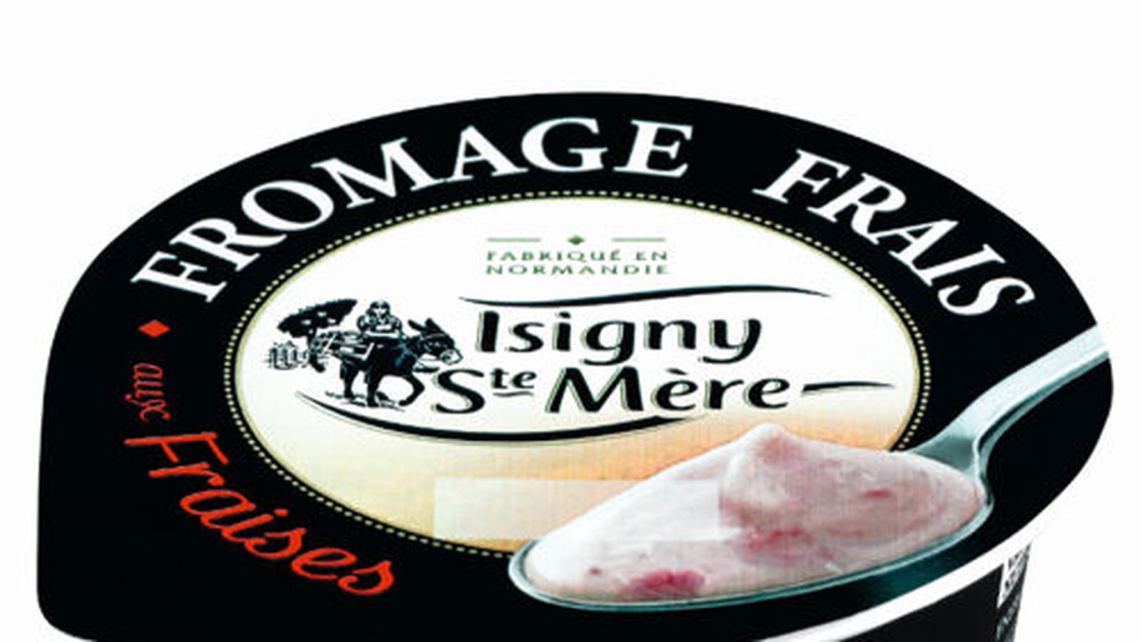 Fromage frais aux fraises de Isigny Ste Mère