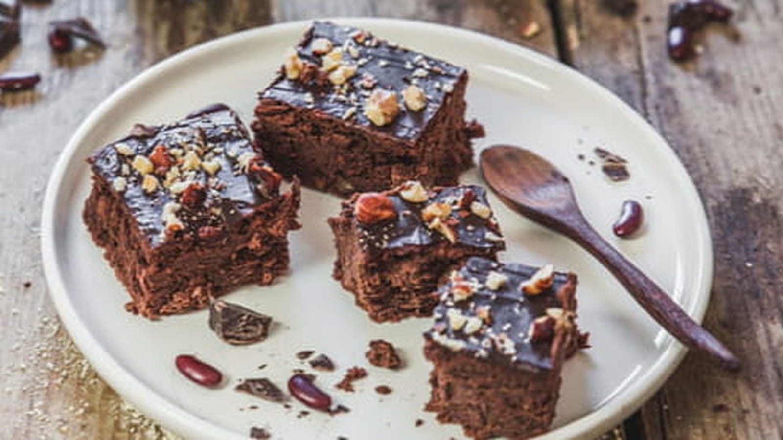 Brownie au chocolat et haricots rouges