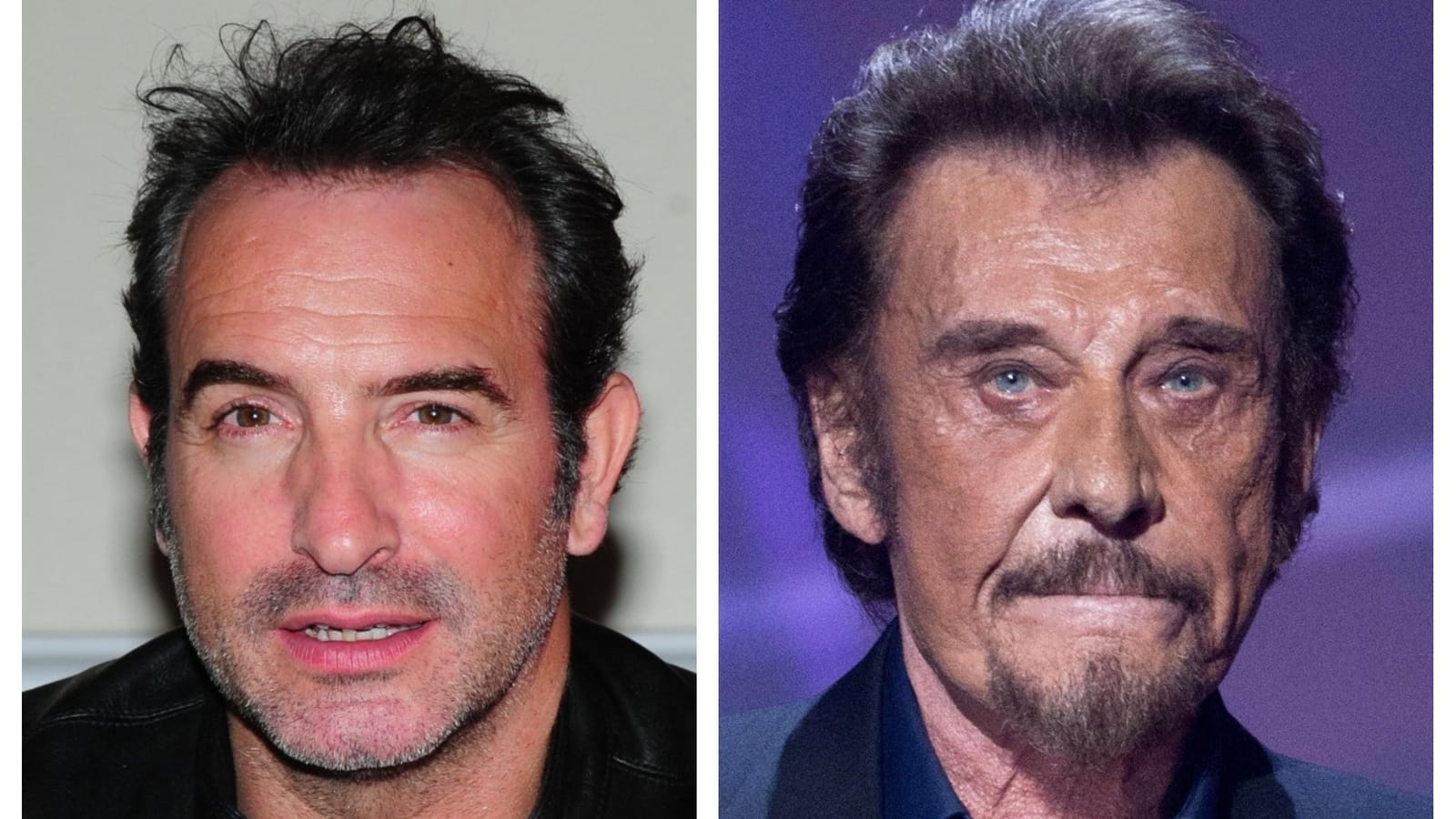 Jean Dujardin et Johnny Hallyday