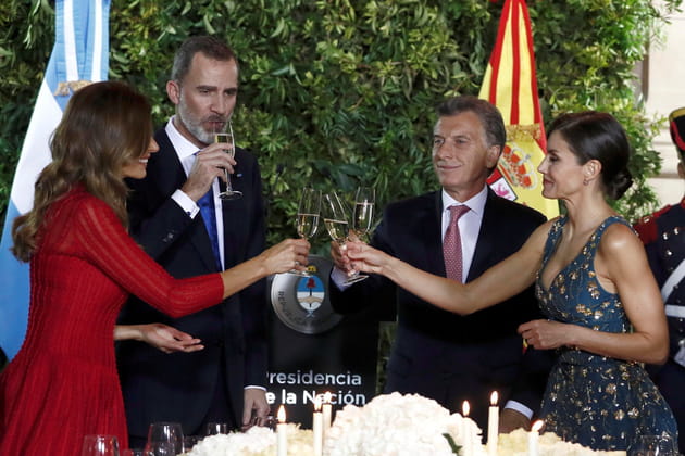 Letizia et Felipe d'Espagne en visite en Argentine