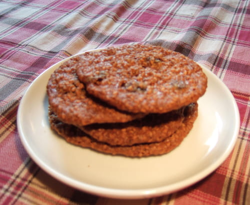 Cookies au sésame et au raisin