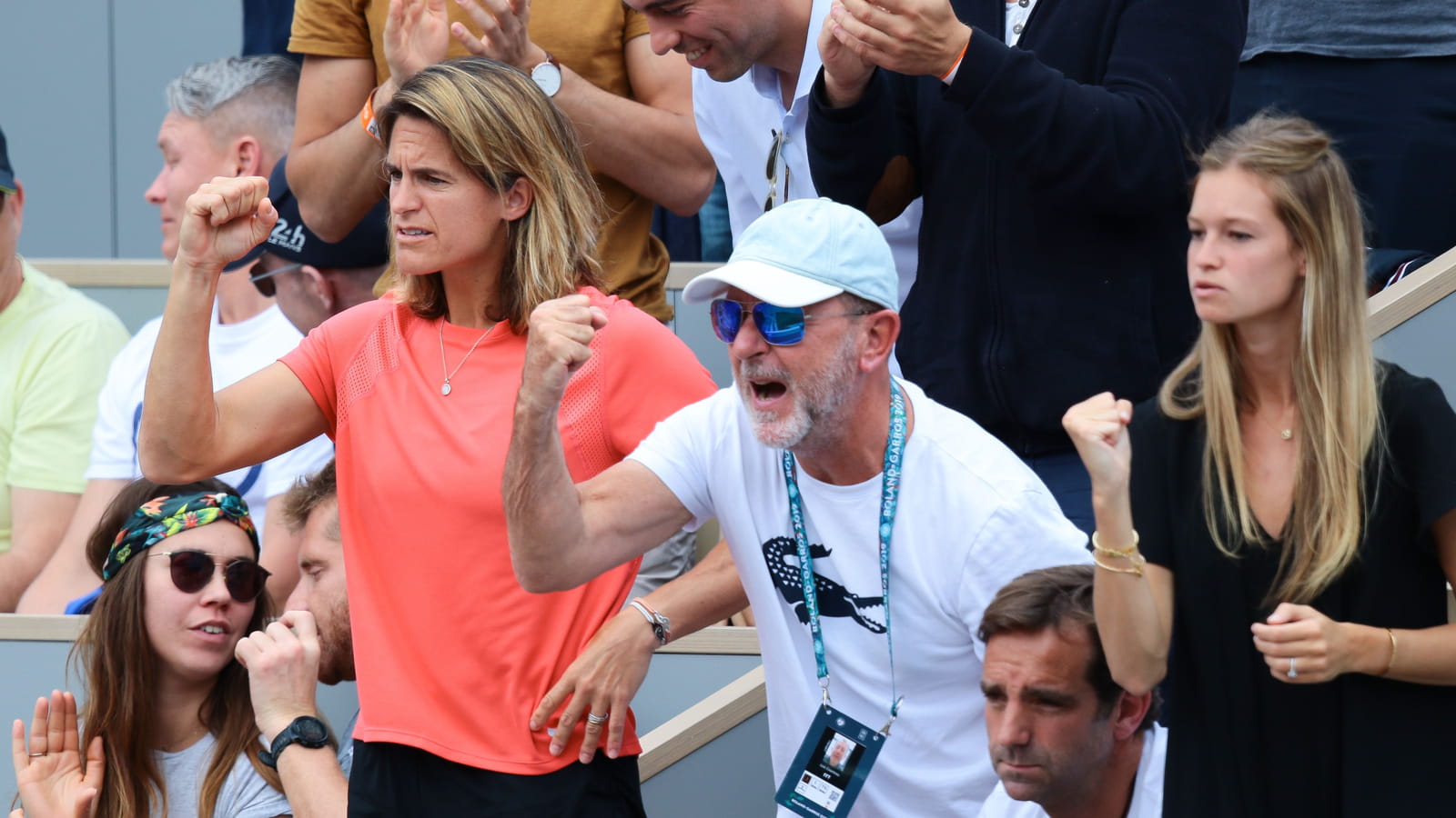  Amélie Mauresmo, Loïc Courteau et Clémence Bertrand 