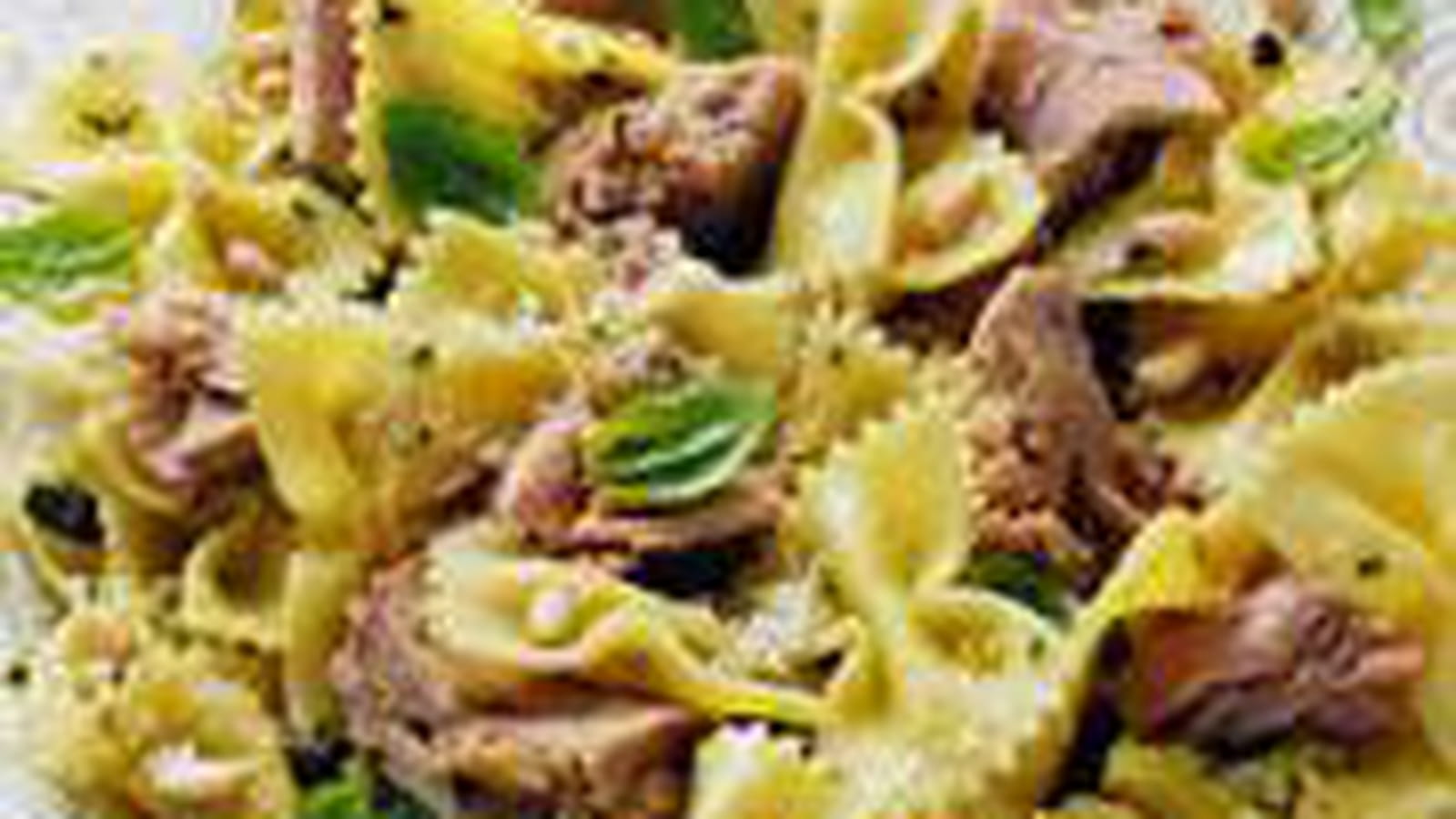 Farfalle au thon et au pesto