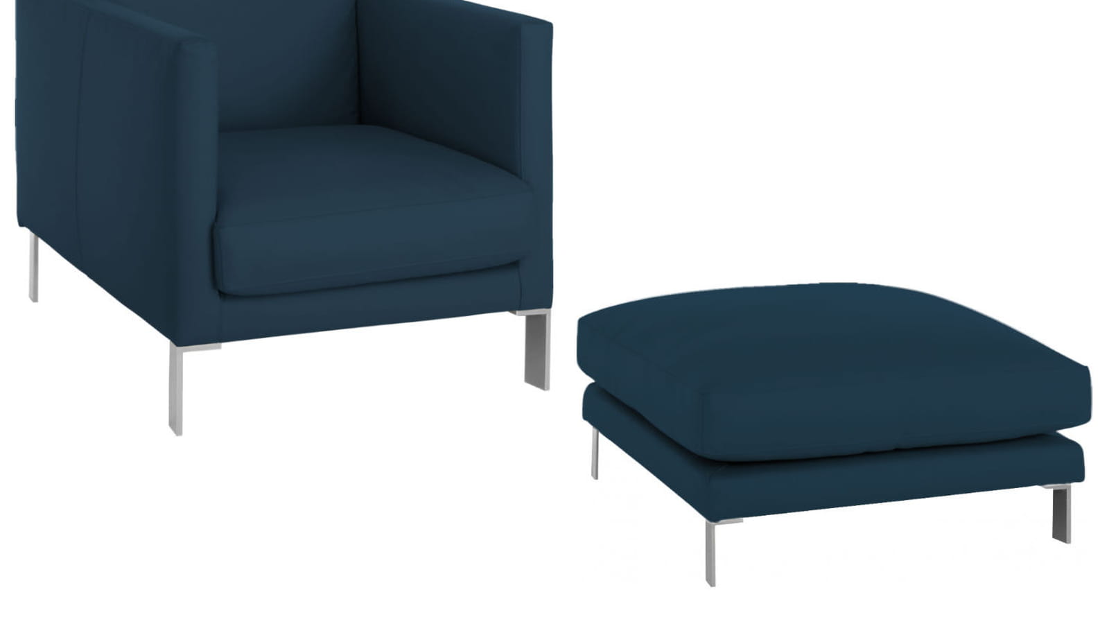 Fauteuil et ottoman design