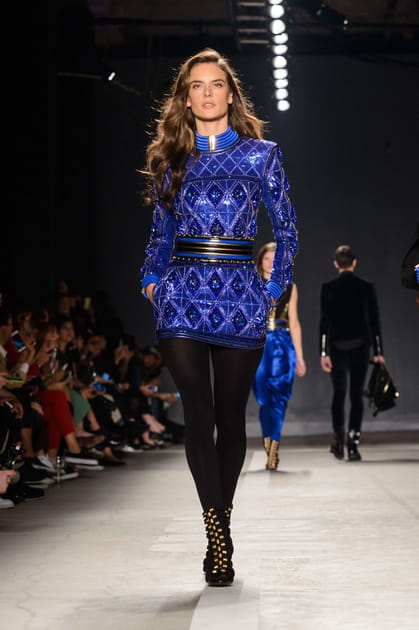 Alessandra Ambrosio au d&eacute;fil&eacute; H&M X Balmain