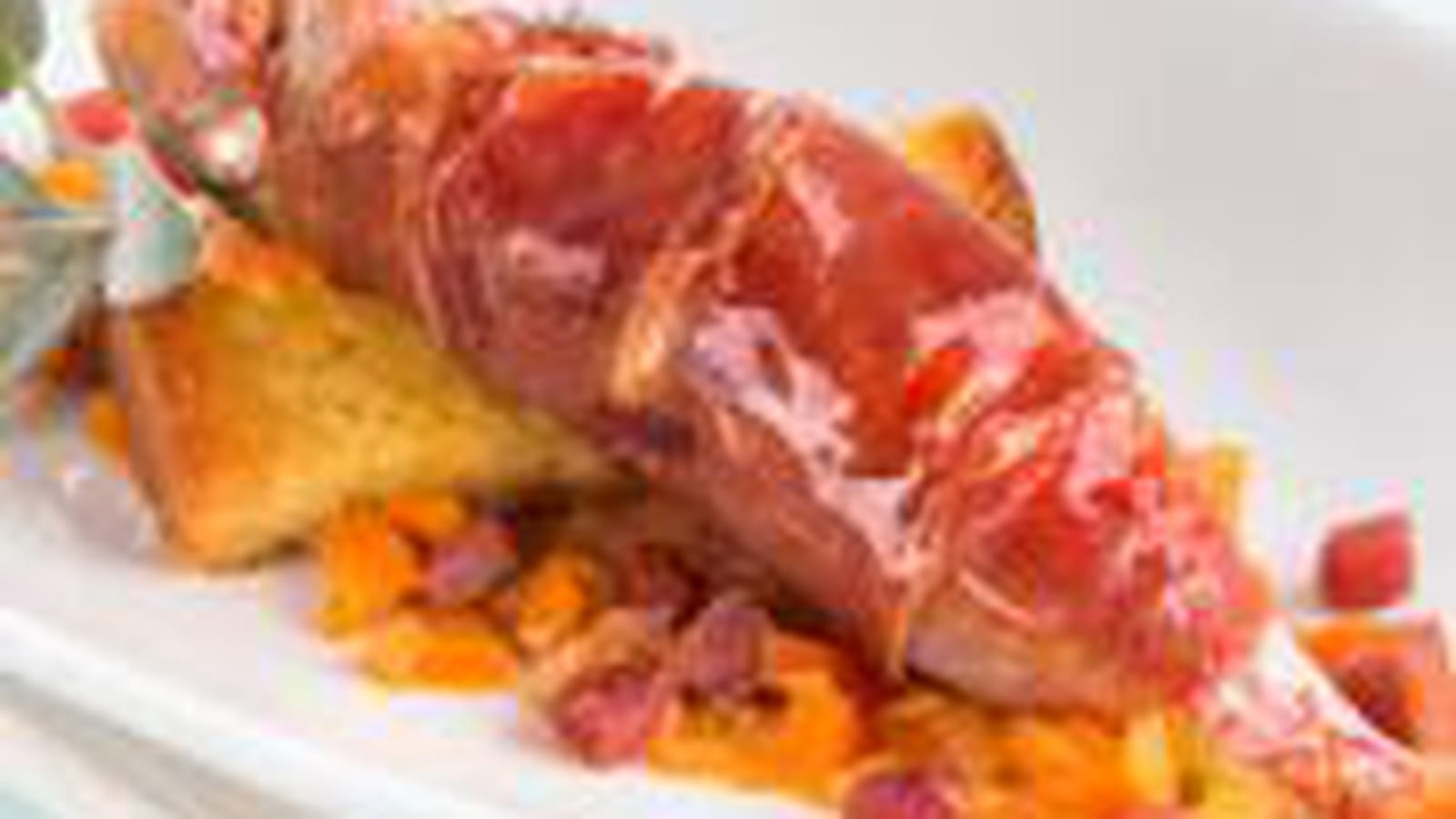 Rougets au Jambon de Parme et soupe de poisson