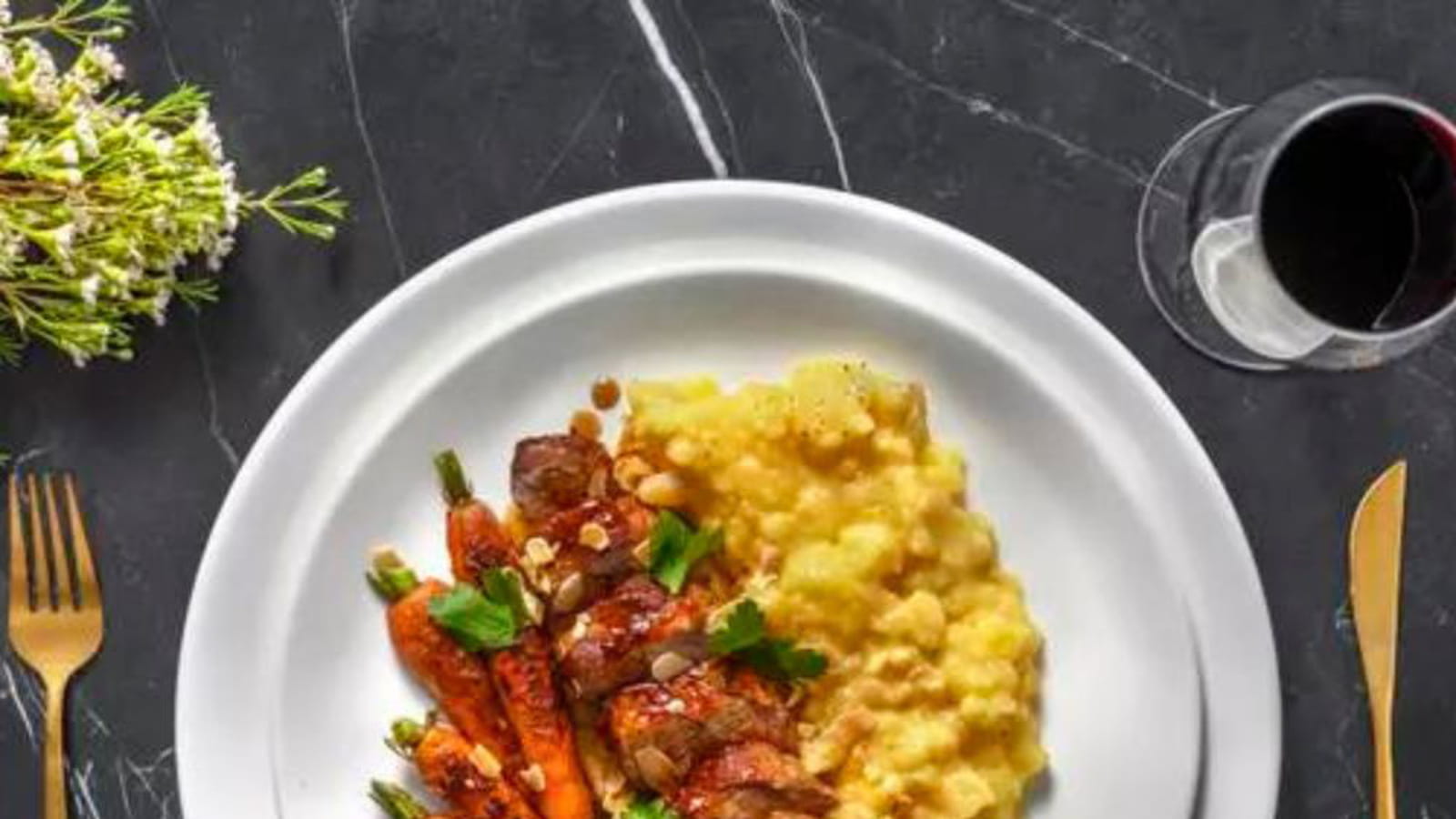 Filet mignon de porc, sauce orange et miel