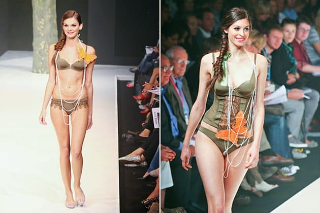 Sous une pluie en forêt