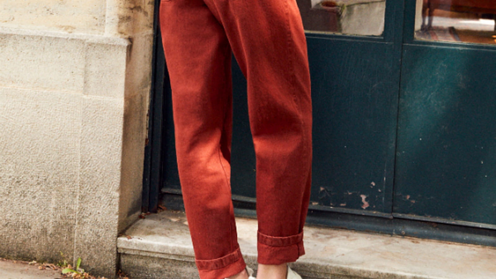 Jean rouge Comptoir des cotonniers