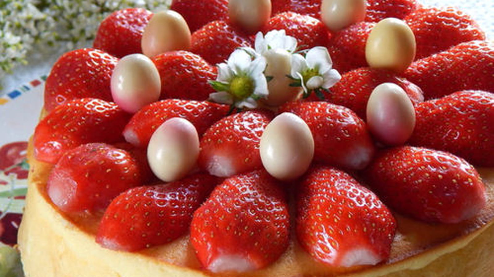 Cheesecake au citron et aux fraises