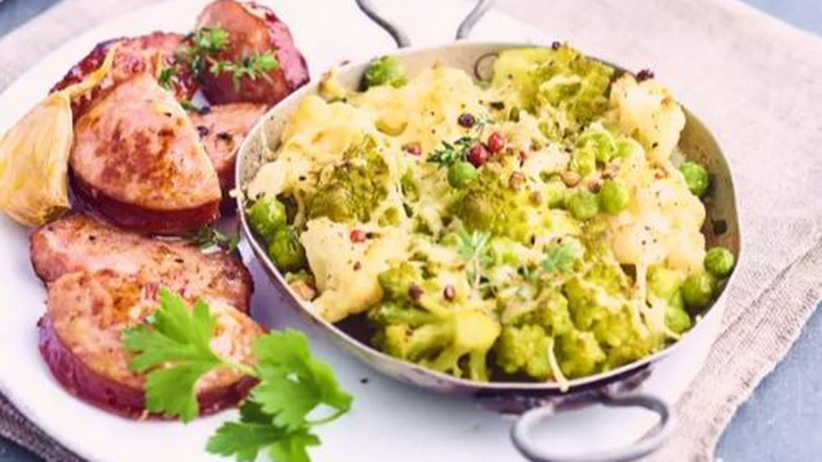 Gratin de choux et saucisse de Morteau
