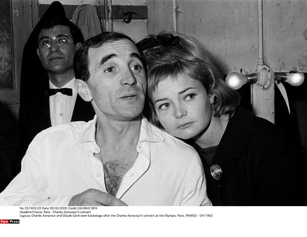 Avec Claude Carol, dans les coulisses de l'Olympia, avril 1962