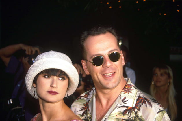 Demi Moore et Bruce Willis, en 1990