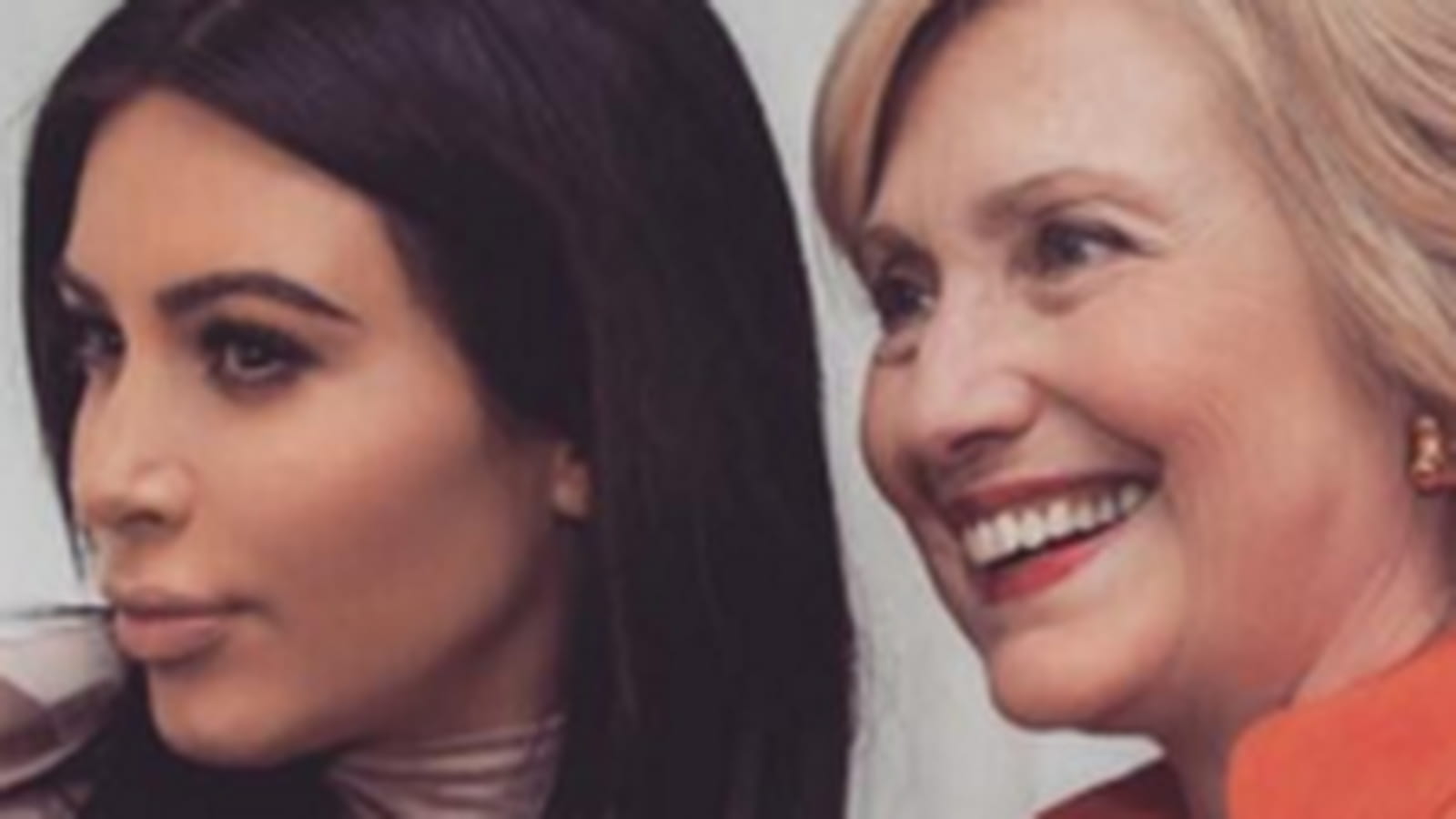 Kim Kardashian et Hillary Clinton 