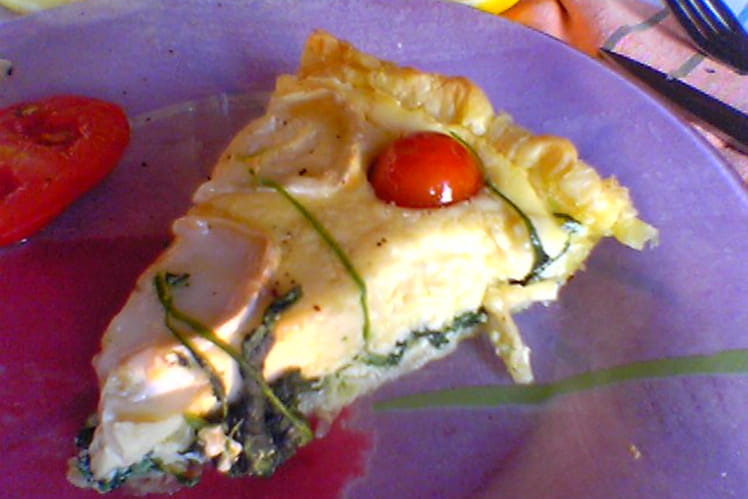 Tarte aux épinards et au chèvre-image