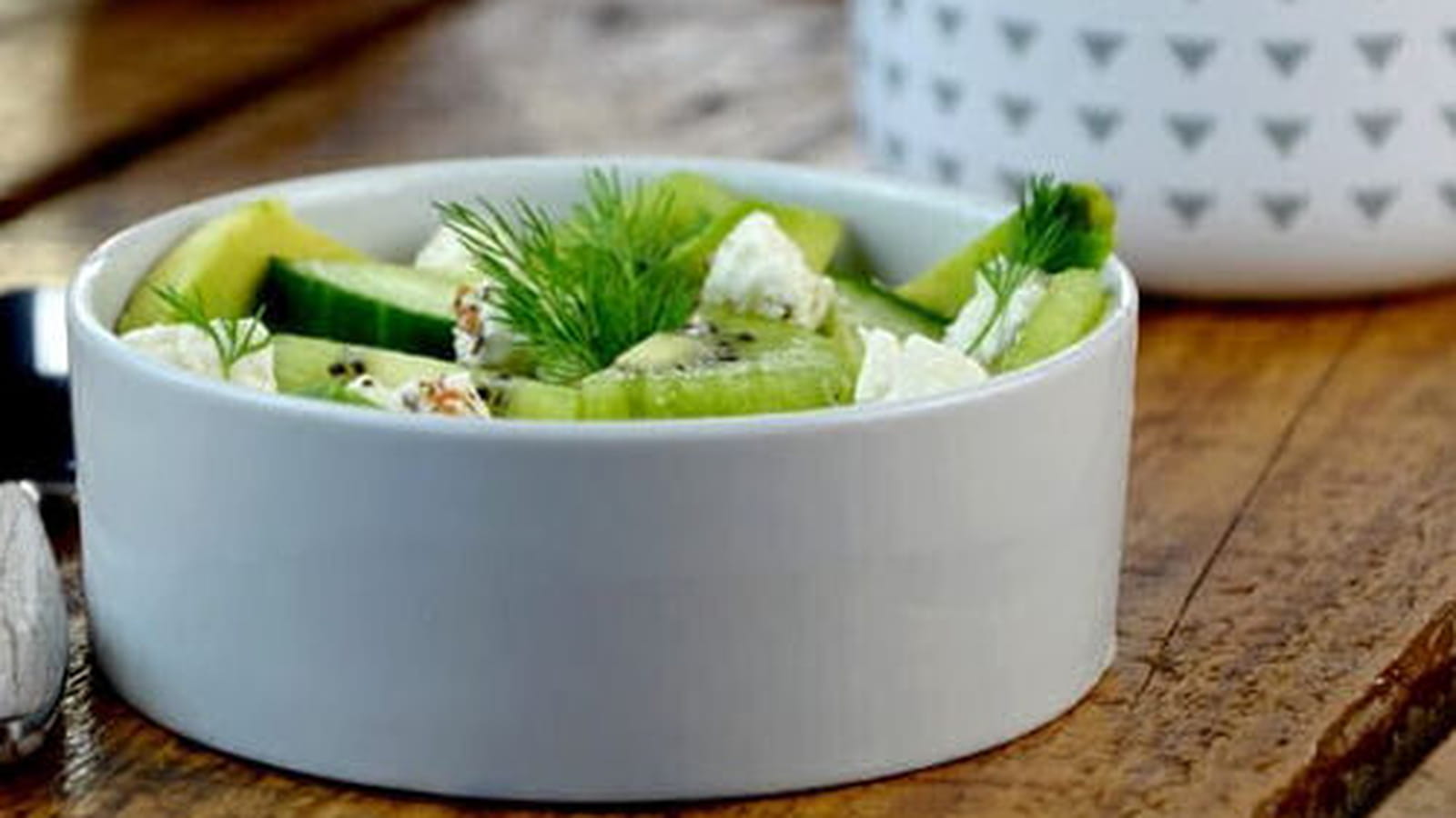 Salade toute verte au kiwi de l'Adour
