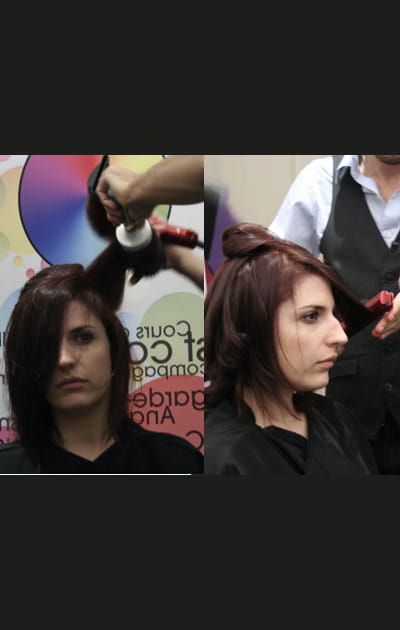 S&eacute;ance de visagisme&nbsp;: le brushing