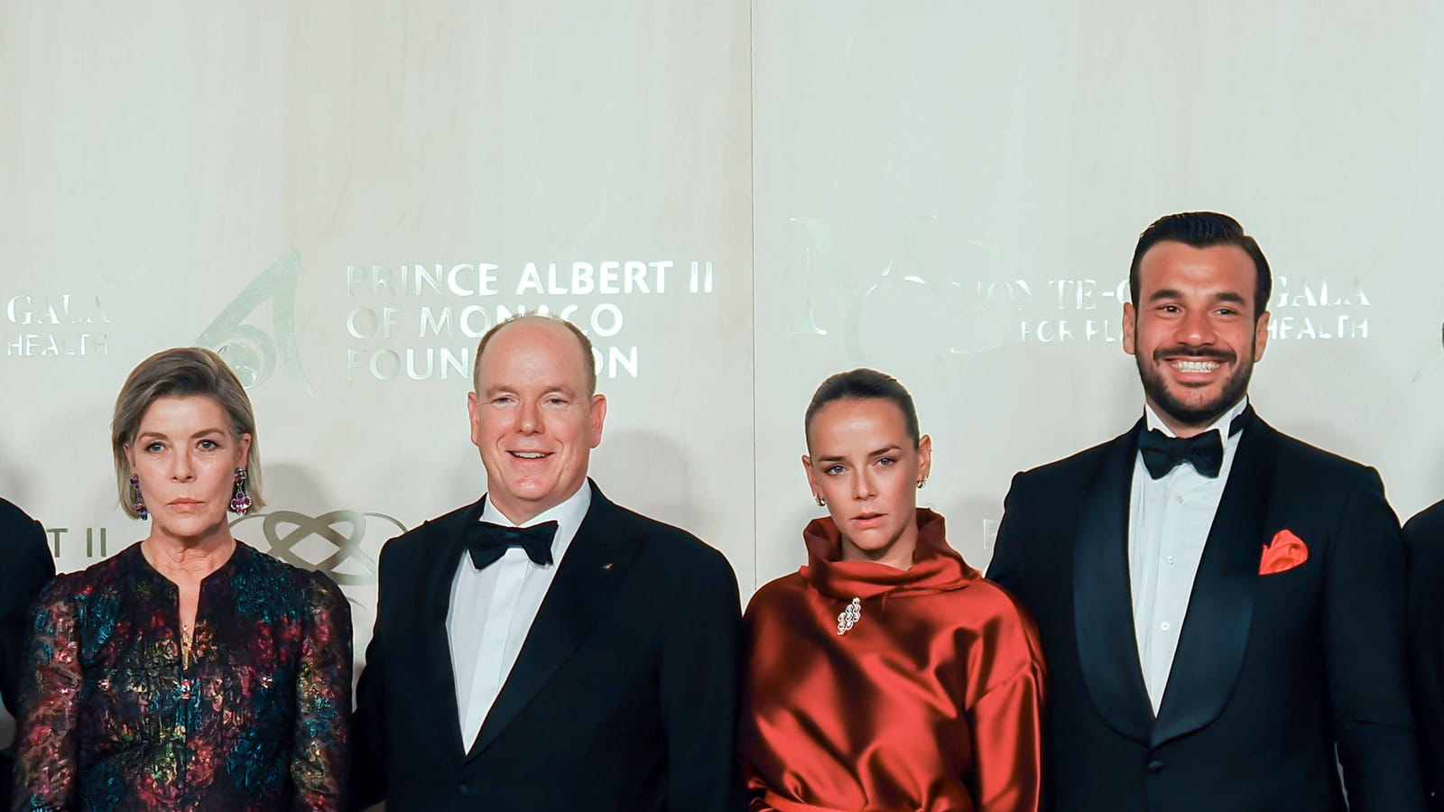 Caroline et Albert de Monaco, avec Pauline Ducruet et Maxime Giaccardi