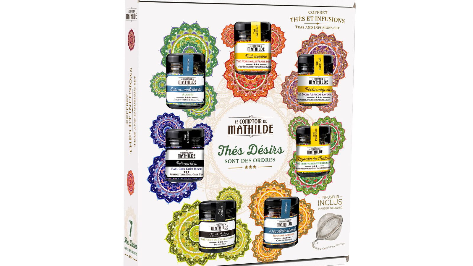 Un coffret thés et infusions du Comptoir de Mathilde