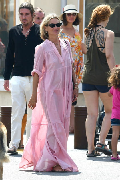 TOP&nbsp;: Kate Moss en caftan rose