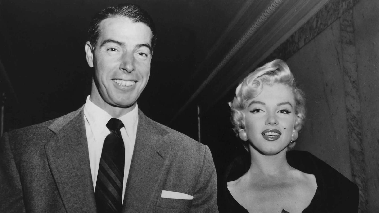 Au bras de Joe DiMaggio