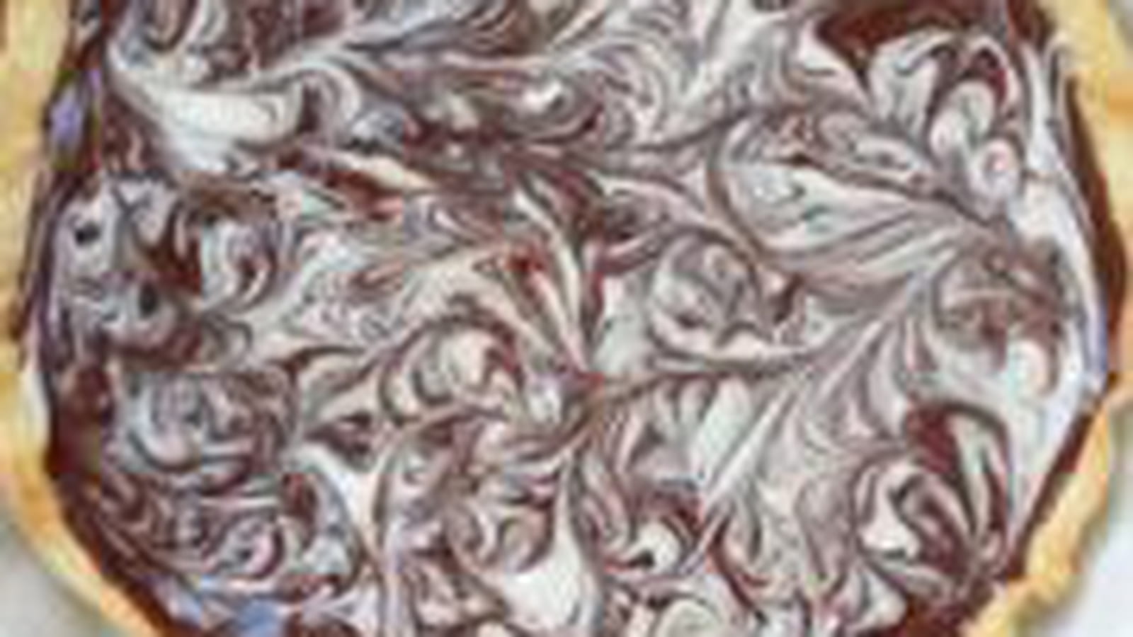Tarte chocolat noir et blanc