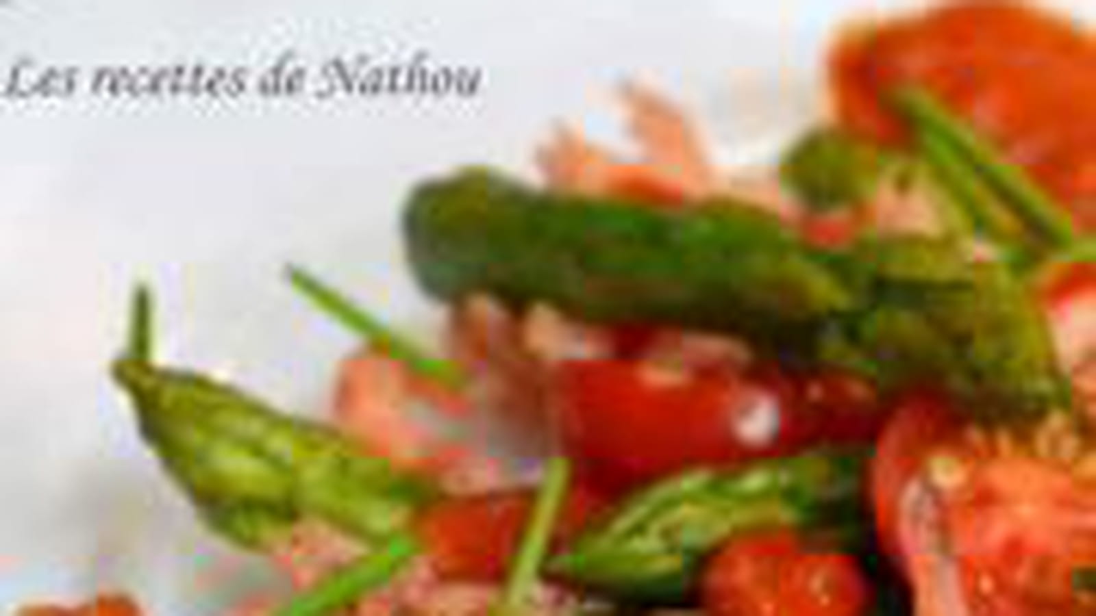 Asperges vertes aux crevettes grises