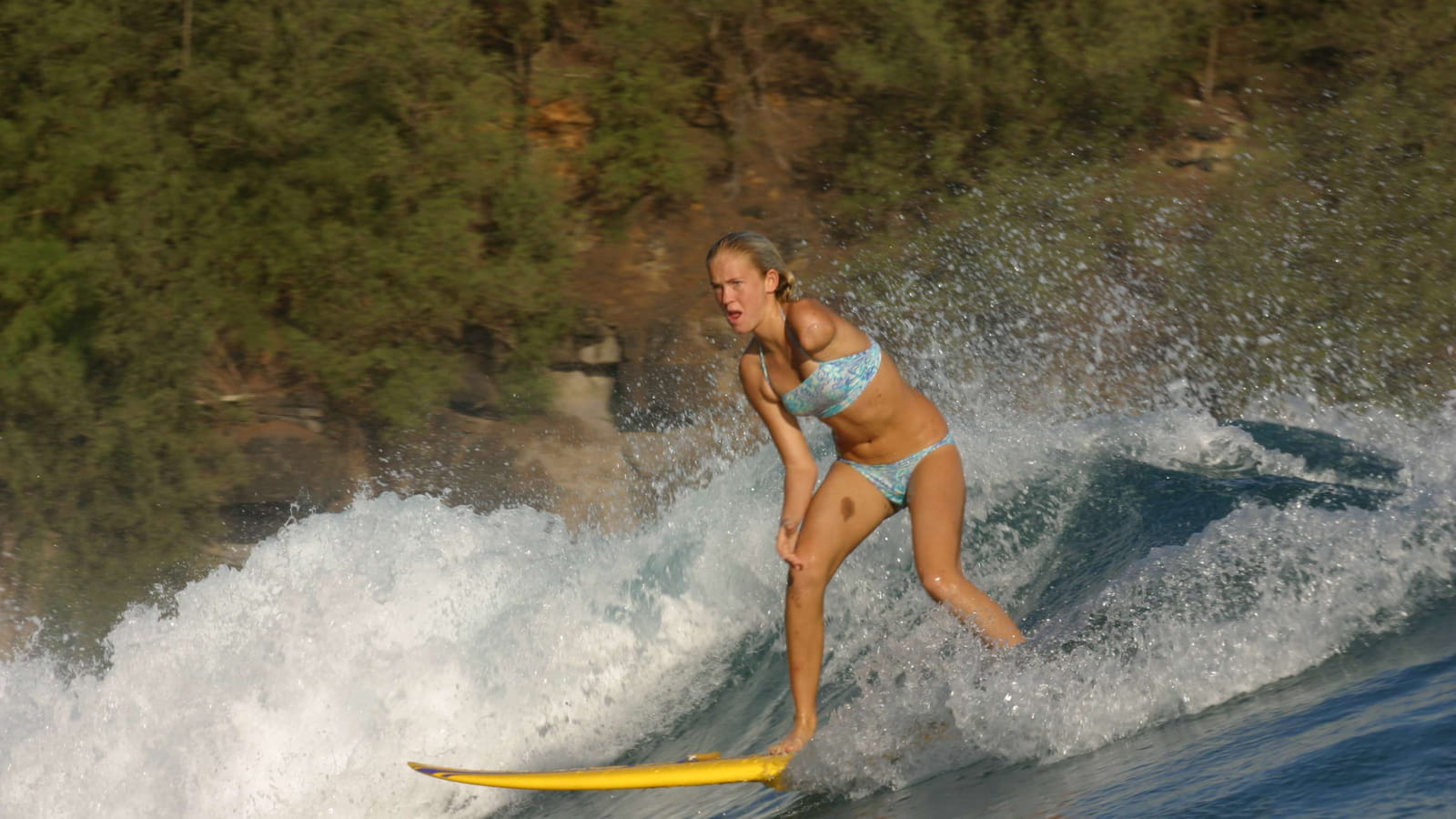 Bethany Hamilton à Hawaï en 2004