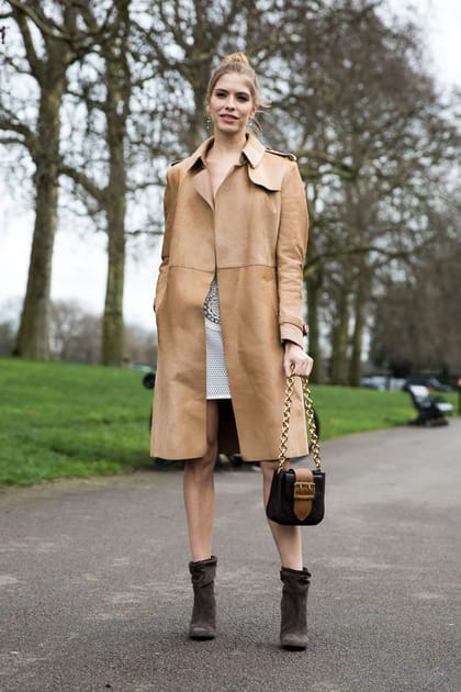 Le trench en cuir
