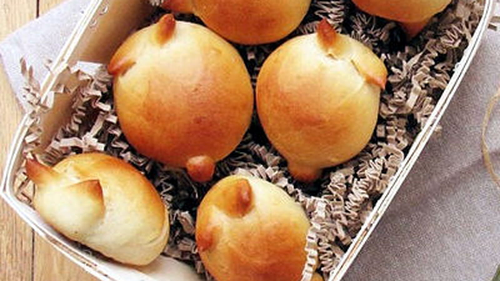 Lapins briochés sans beurre ni oeuf